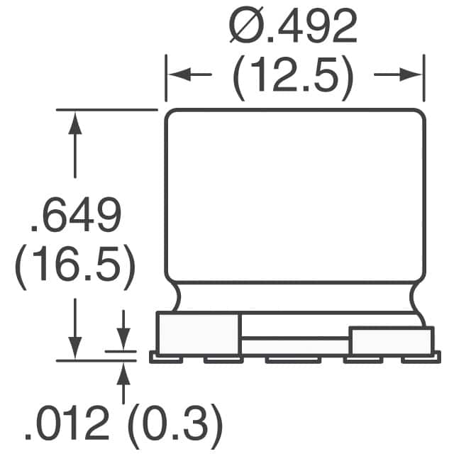 MAL215099013E3 Vishay Beyschlag/Draloric/BC Components  Condensateurs électrolytiques en aluminium